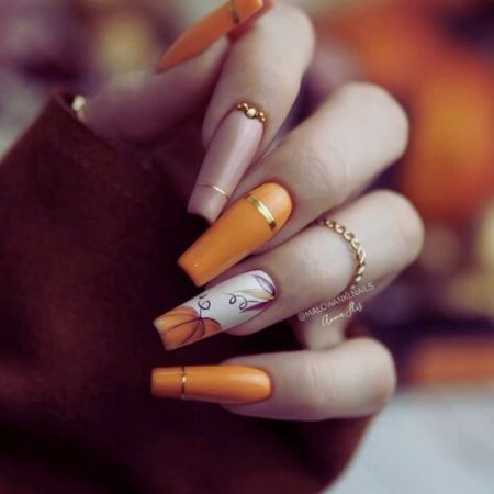 Pumpkin-Nail-Design